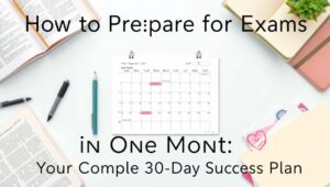 Read more about the article How to Prepare for Exams in One Month: Your Complete 30-Day Success Plan
