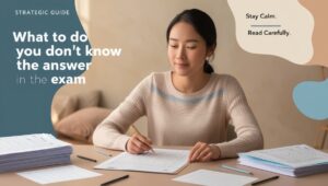 Read more about the article What to Do When You Don’t Know the Answer in an Exam: A Strategic Guide